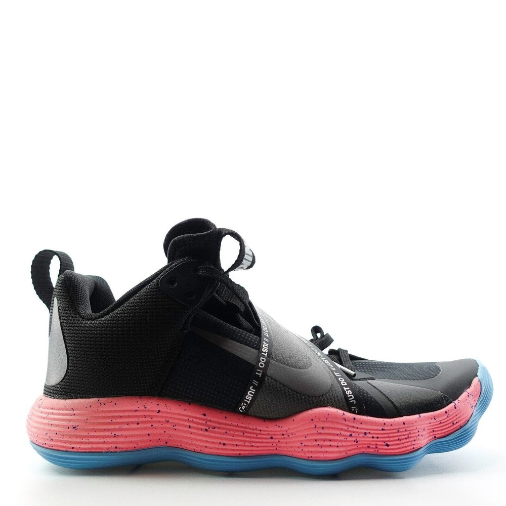 Nike React Hyperset Volleyball Shoes LE Black Pink DJ4473-064 Men's Size 10